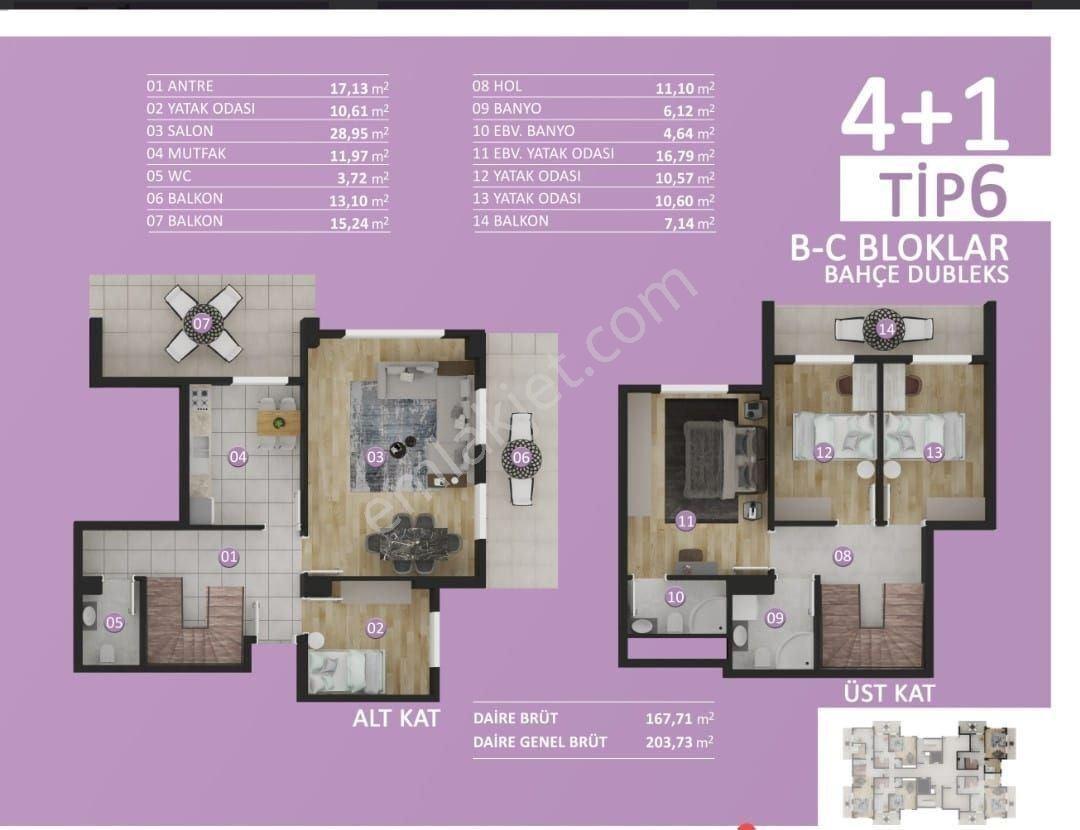 Altın Emlak' Tan Kavanya Koru Sitesi Bahçe Kullanımlı 4+1 Daire - Görsel 29