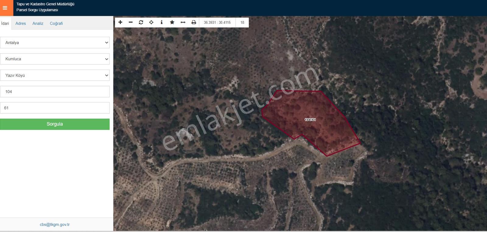 Antalya Kumluca Yazırda Deniz Manzaralı Yatırımlık Tarla - Görsel 21