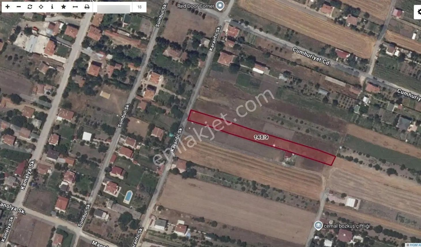 Silivri Çeltik Köy İçinde Etrafı Çevrili Satılık 266m2 Tarla - Görsel 15