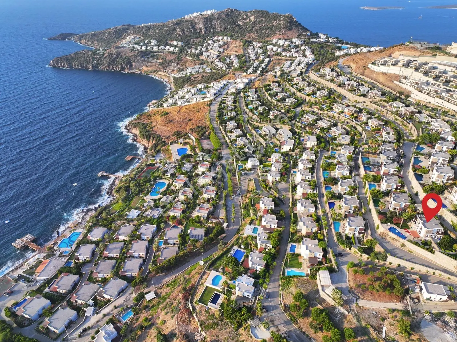 Yalıkavak Gökçebel'de Deniz Manzaralı Kiralık 6+2 Vila - Görsel 4