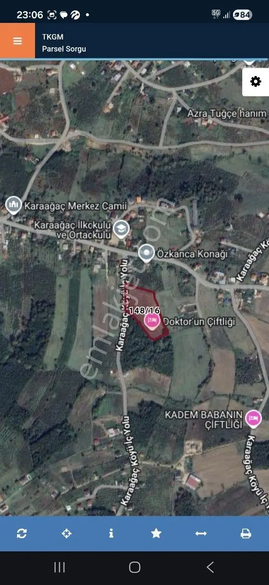 Karaağaç' Ta Yola 70 M2 Çephe Fırsat 8780m2 Tarla - Görsel 5