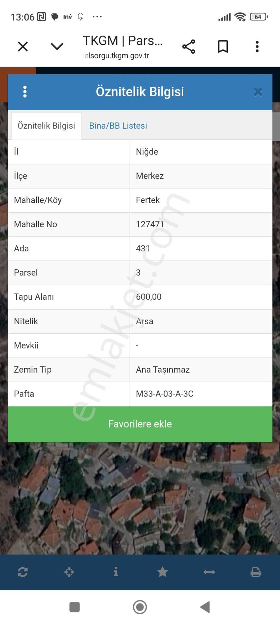 Niğde Fertek'te Eşsiz Manzaralı Villalık Yatırım Fırsatı Taks 0.30 Kaks 0.60 Lı Villalık Arsa - Görsel 2