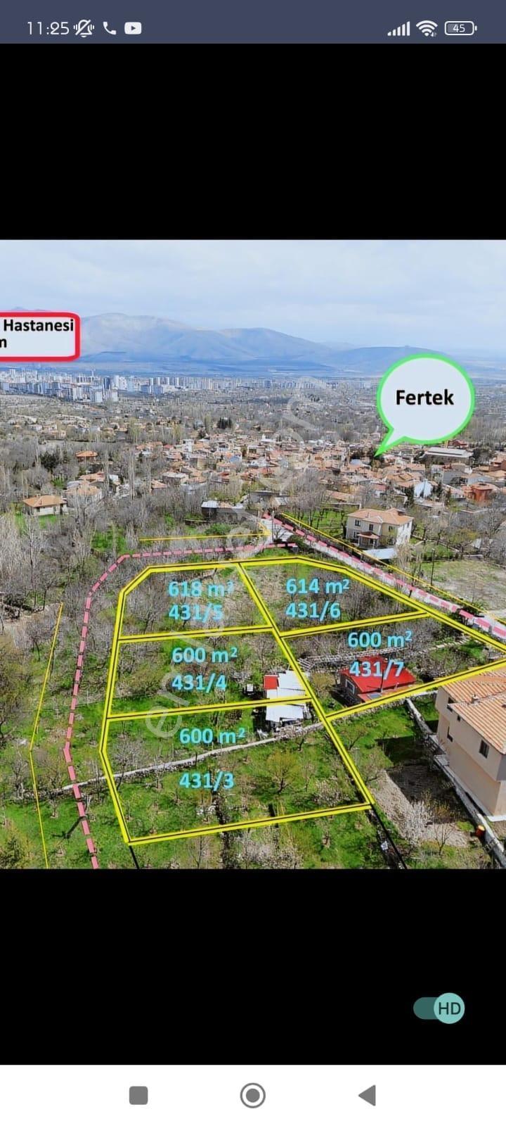 Niğde Fertek'te Eşsiz Manzaralı Villalık Yatırım Fırsatı Taks 0.30 Kaks 0.60 Lı Villalık Arsa