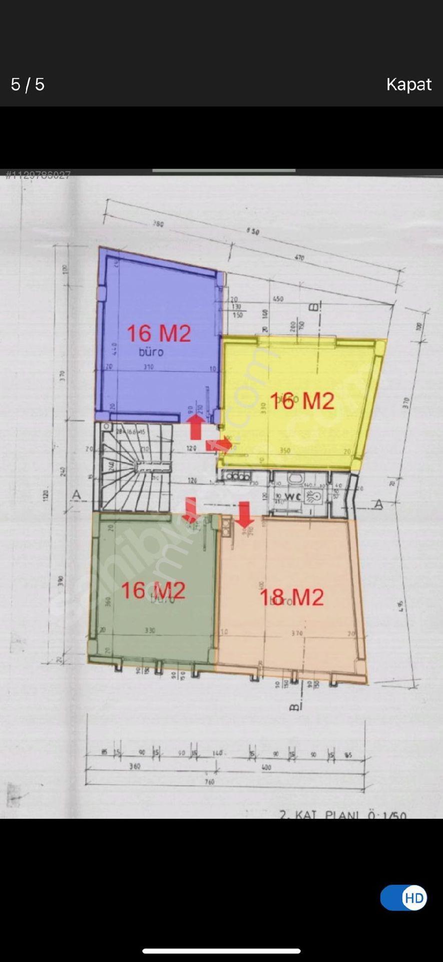 Edirne Merkez Çarşıda Satılık Teraslı 100 M² Ofis - Görsel 3
