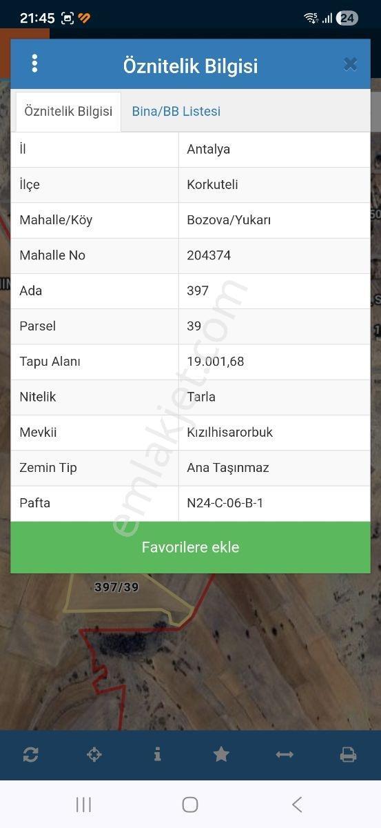 Korkuteli Bozova Da 19.000 M2 İmara 220 Mt - Görsel 15