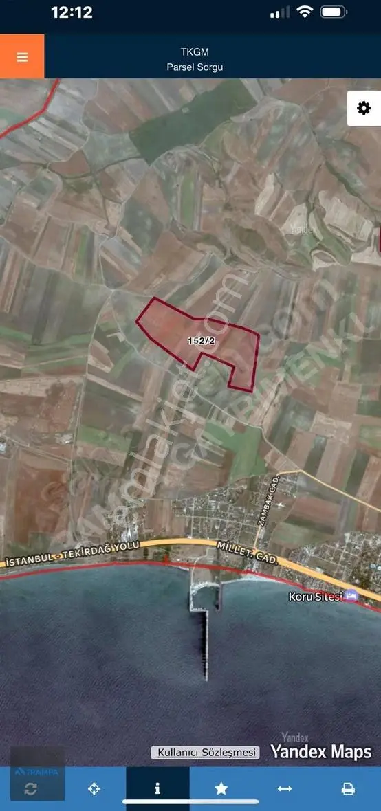 Marmaraereğlisi Çeşmelide Satılık Deniz Manzaralı