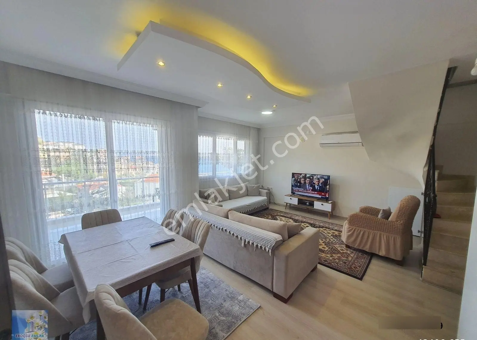 Yeni Foça Da Ful Deniz Manzaralı Eşyalı Mustakil Sezonluk Kiralık Villa - Görsel 2