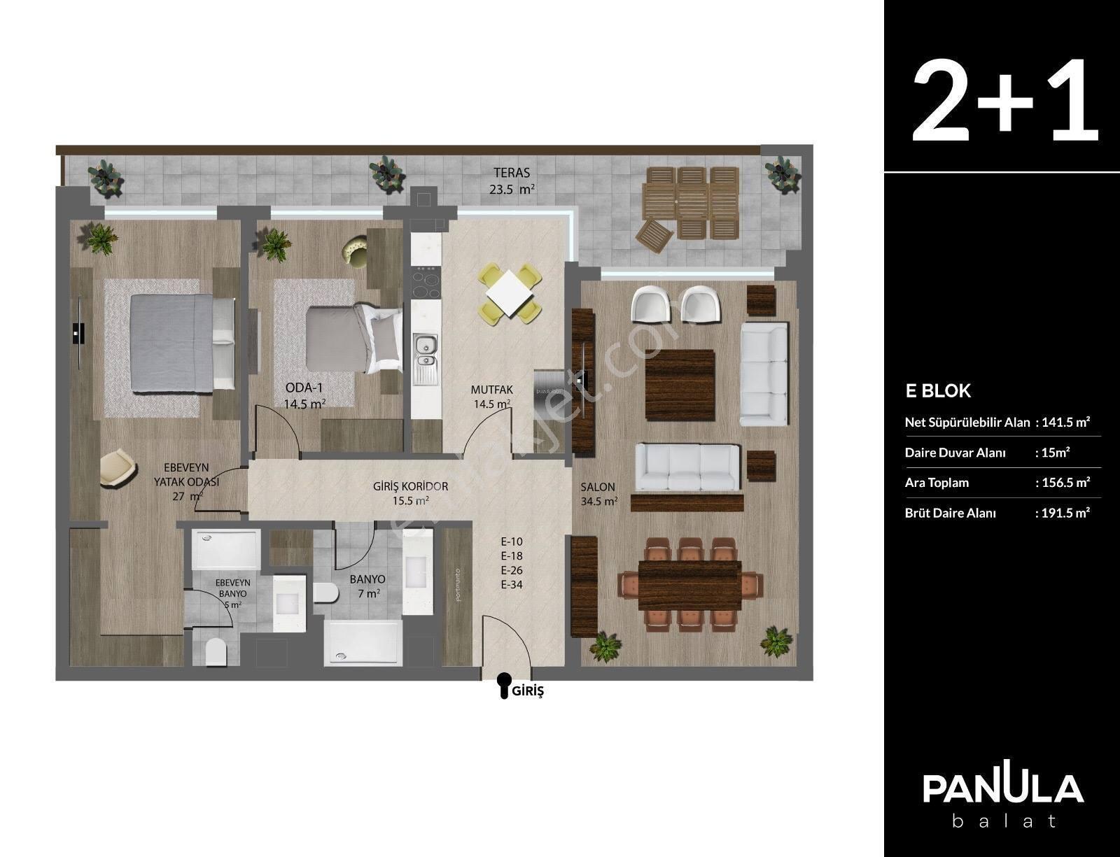 Kristal İz Panula Balat Sitesinde Satılık 2+1 Daire - Görsel 9