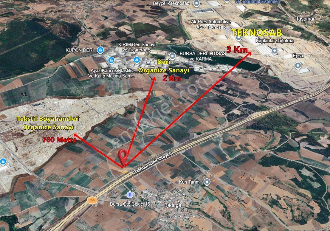 Nilüfer Badırga'da Otoyola Cepheli 941m² Satılık Tarla - Görsel 3
