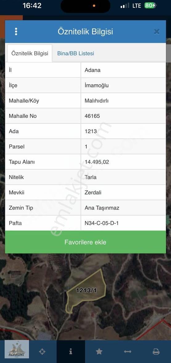 Adakent Den Göl Manzaralı Tek Tapu Tarla