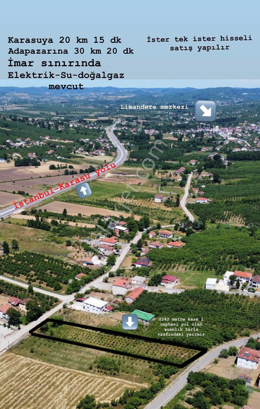 Kurumeşede Çift Yol Cepheli Karasu Yolu Dibi 2.242 M İmarlı Arsa - Görsel 12