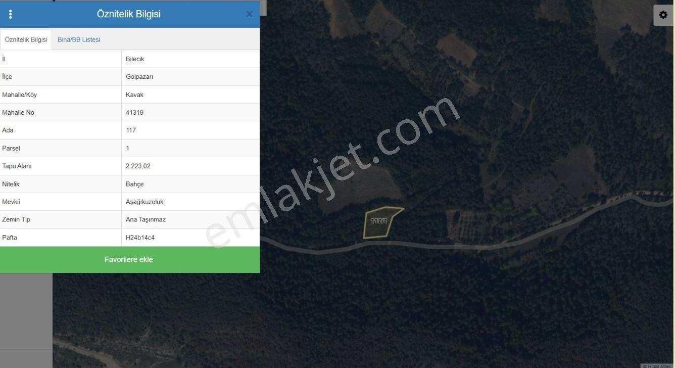 Bilecik Gölpazarı Kavak Mahallesinde Satılık 2.223 M² Bahçe - Görsel 5