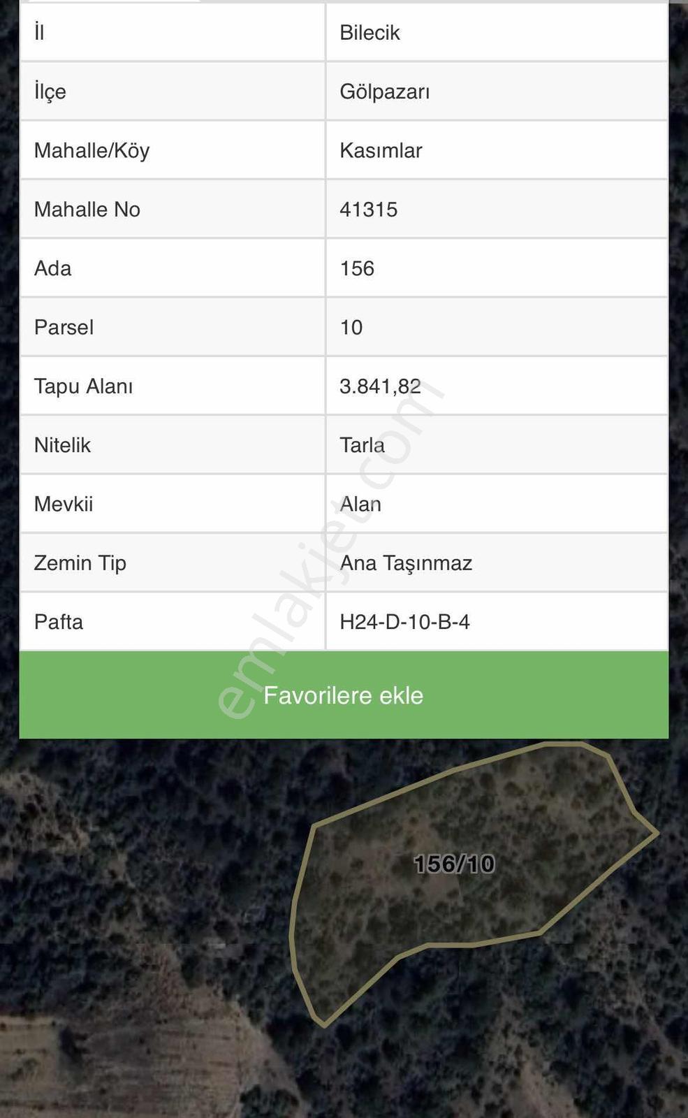 Bilecik Gölpazarı Kasımlarda Satılık 3.841 M² Arazi - Görsel 2