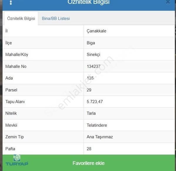 Biga Sinekçi Köyü Bursaçanakkale Otoyolu Üzerinde 5.723m² Tarla - Görsel 4