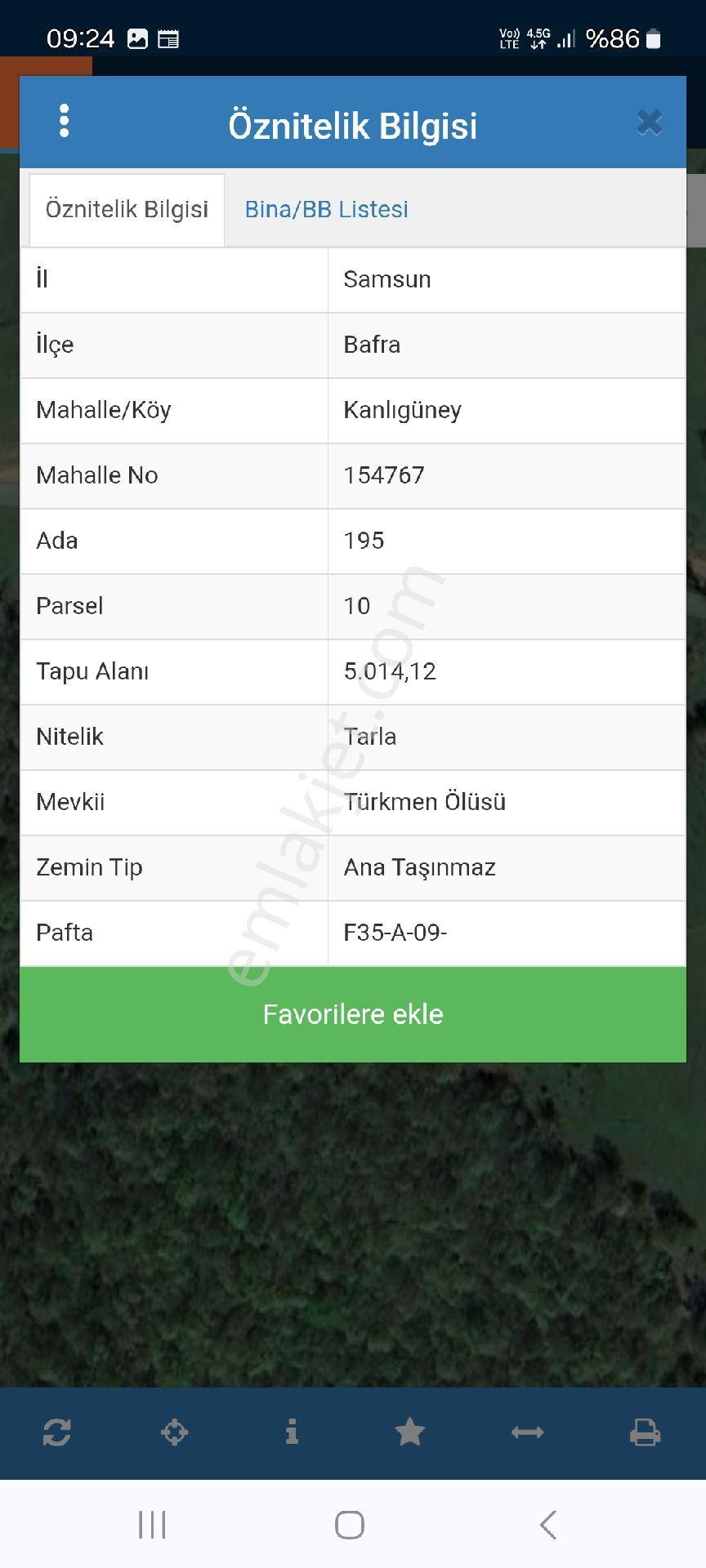 Kubilay Emlak'tan Bafra'da Kanlıgüney'de Satılık Tarla - Görsel 3