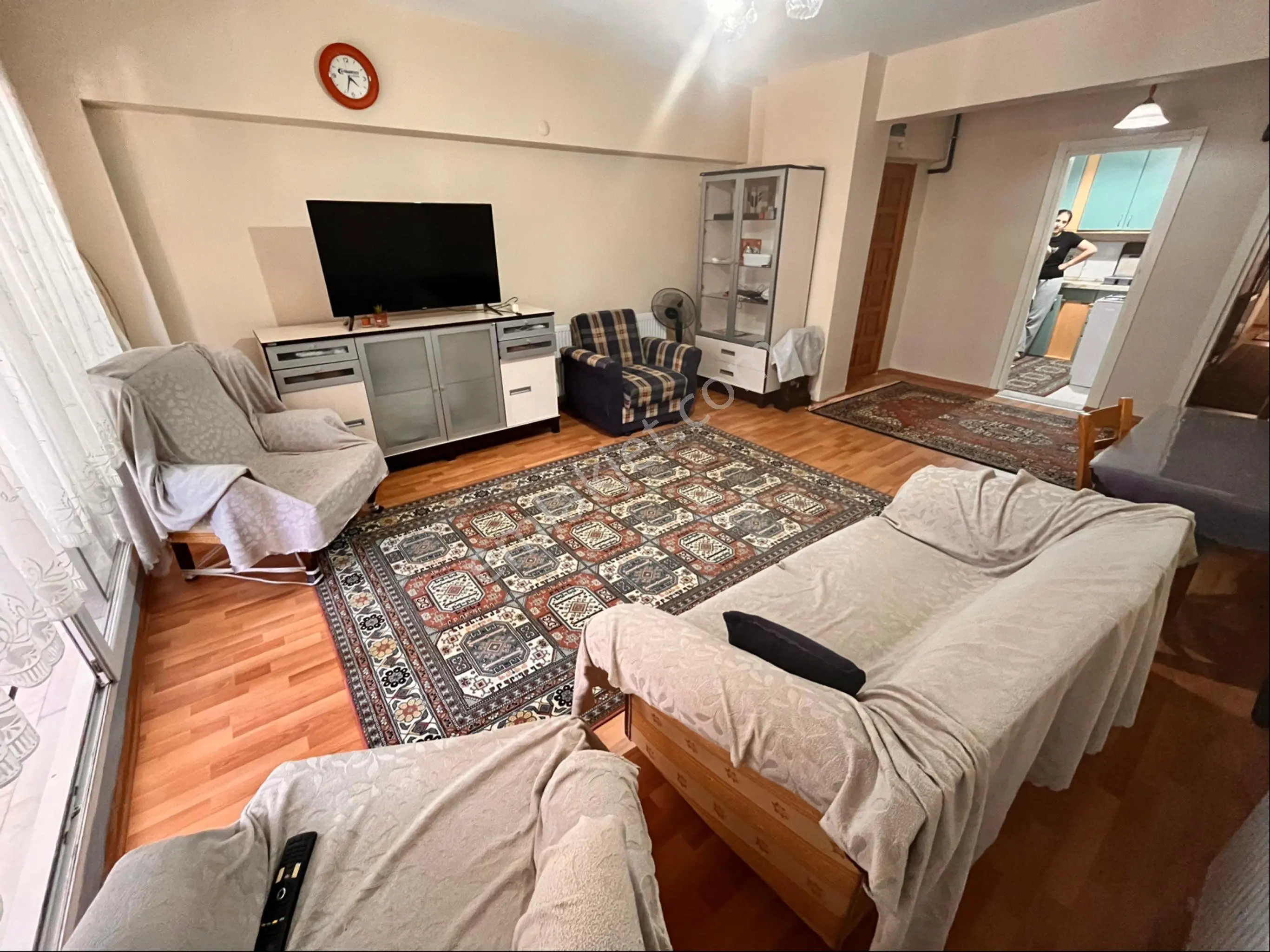 Mutatreis Okulu Karşısında Temiz Bakımlı 2+1 110m2 Full Eşyalı Kiralık Daire