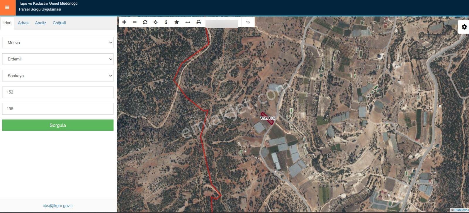 Erdemli Sarıkaya 1239 M2 Satılık Villalık Arsa - Görsel 4