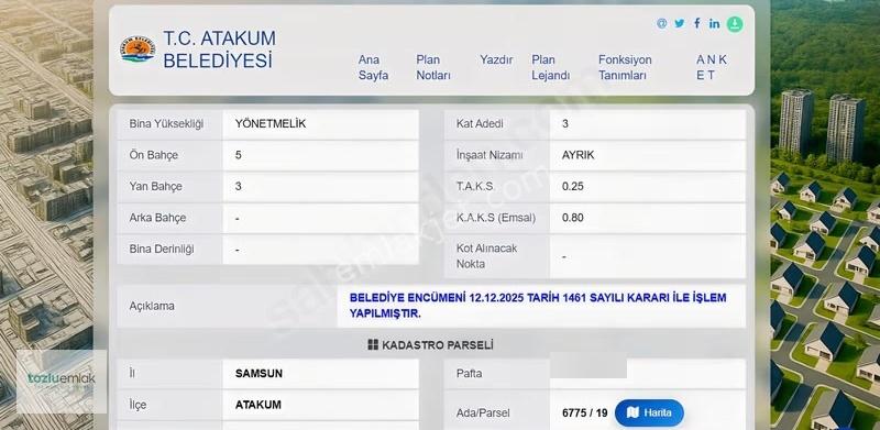 İncesu Villa Projesi Yanında 3 Kat Deniz Manzaralı Satılık Arsa! - Görsel 8