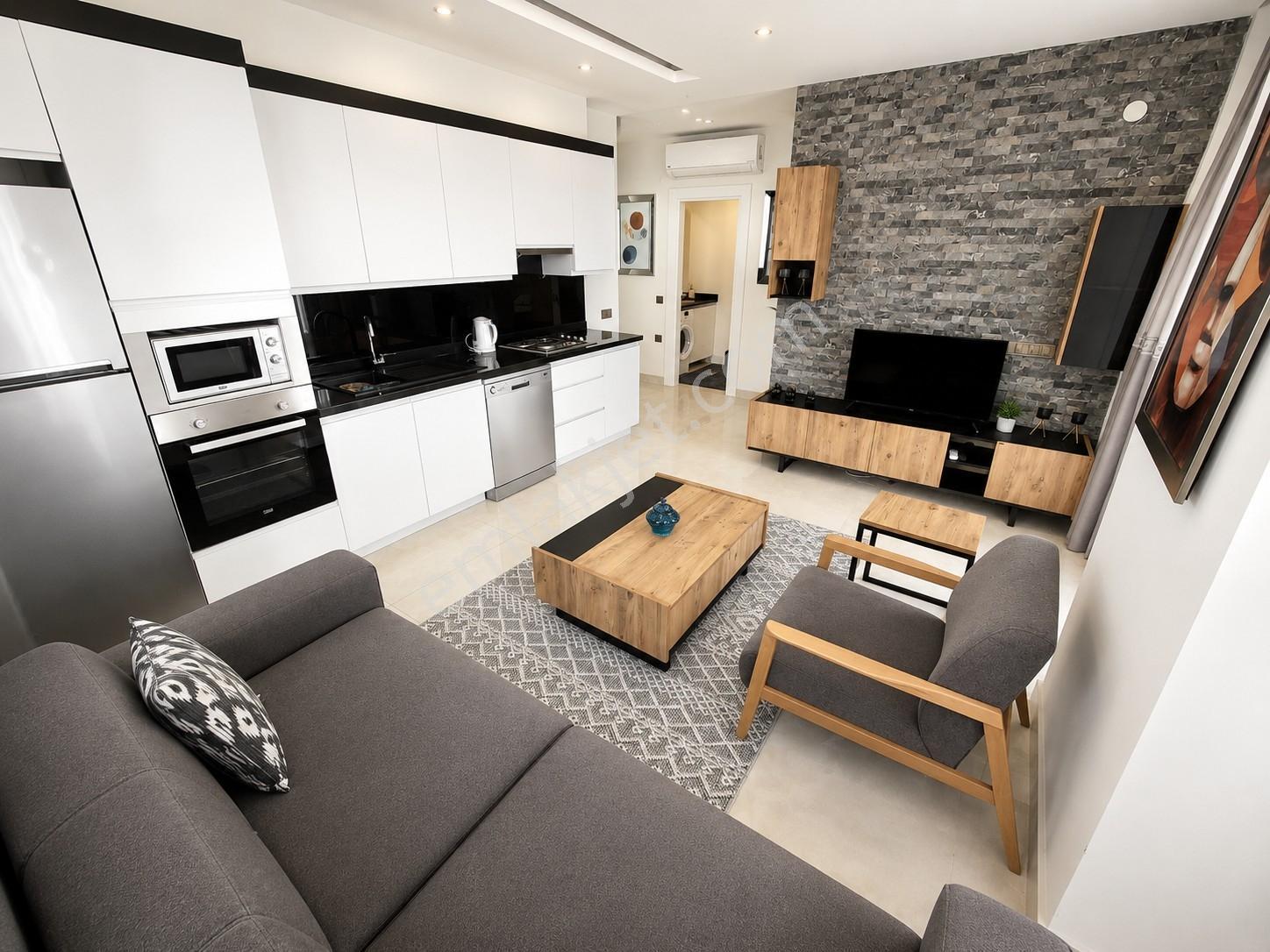 Alanya Mahmutlar 2+1 85m2 Eşyalı Denize Sıfır Kale Ve Deniz Manz - Görsel 31