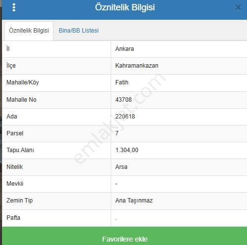 Polat Livedan Kahramankazan Fatih Mah. 3 Kat Konut İmarlı Arsa - Görsel 9