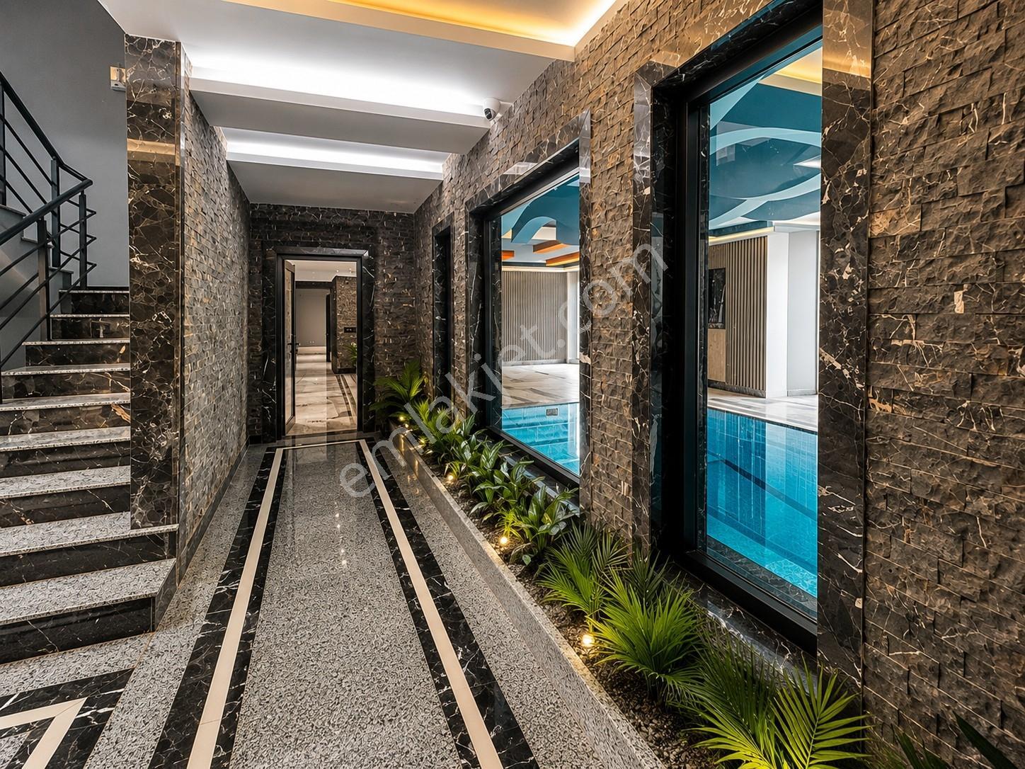 Alanya Oba 1+1 55m2 Havuz,fitness,sauna,otopark,buhar Odası,lüxx - Görsel 23