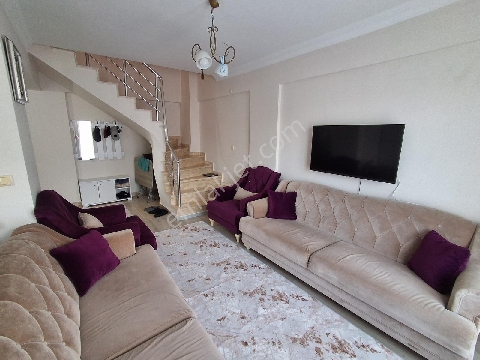Karasuda Havuz Cepheli Satılık Eşyalı Dubleks Daire - Görsel 28