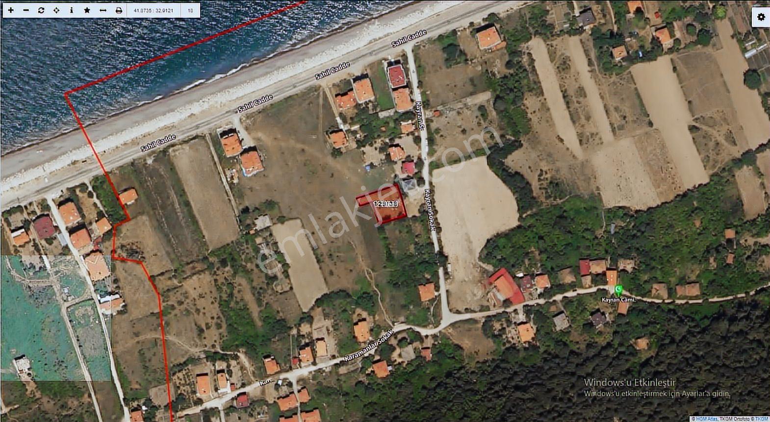 Kastamonu Cide Kumluca Mahallesinde 870.29m2 Satılık Kupon Arsa