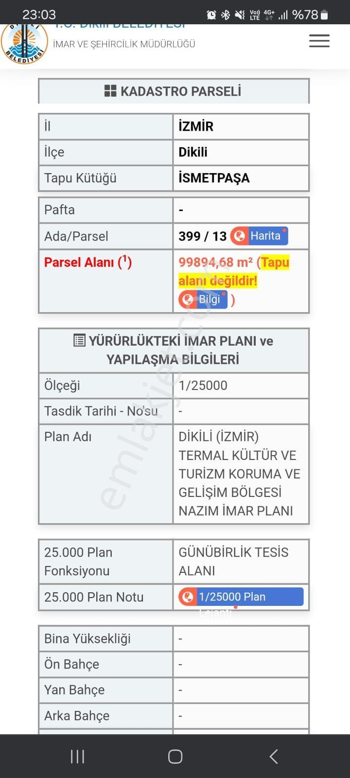 Dikili İsmet Paşa Mah. Yatırımlık Ticari Satılık Arsa - Görsel 4