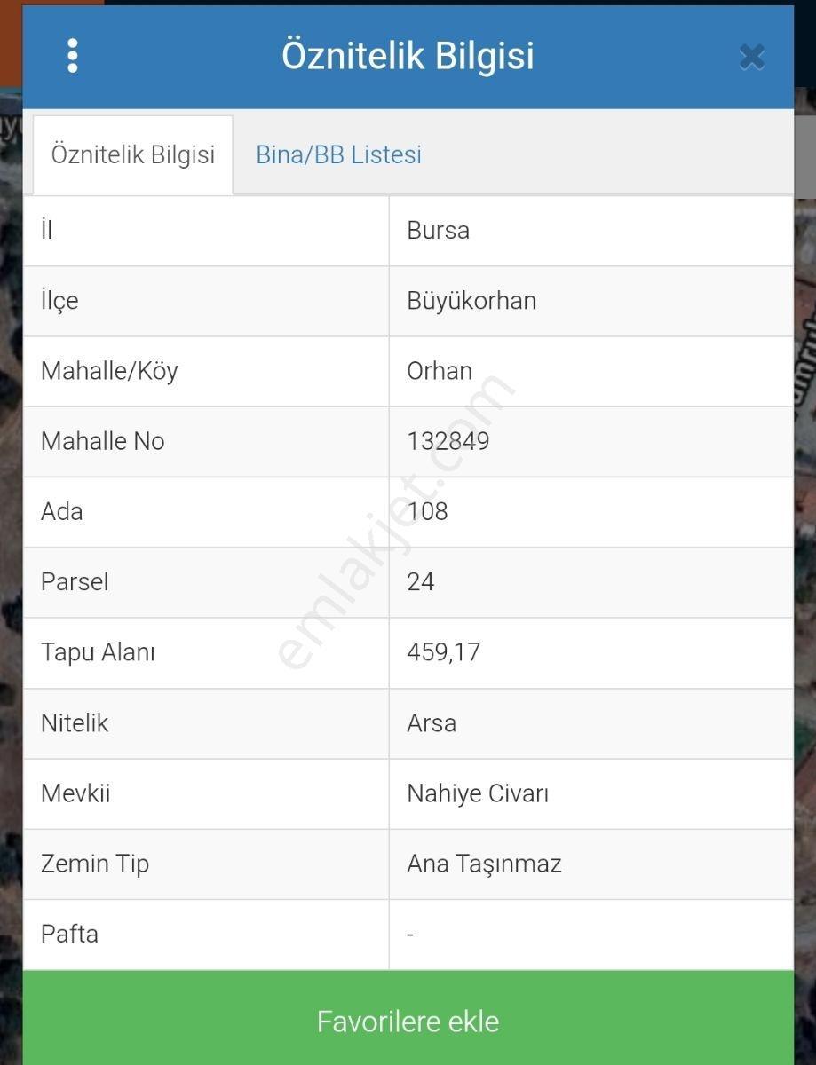 Bursa Büyükorhan İlçe Merkezinde Satılık Arsa - Görsel 10