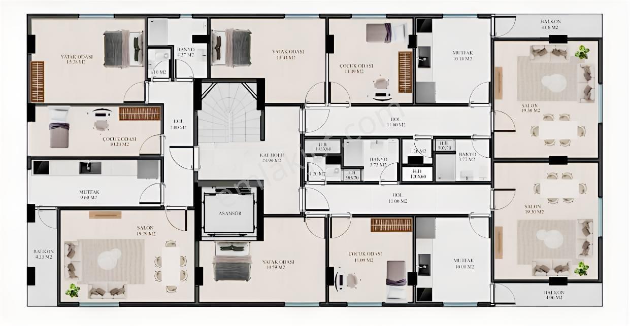 Aşkanlar Yapı'dan 2+1 Topraktan Satılık Daireler %40 Peşinatla - Görsel 30