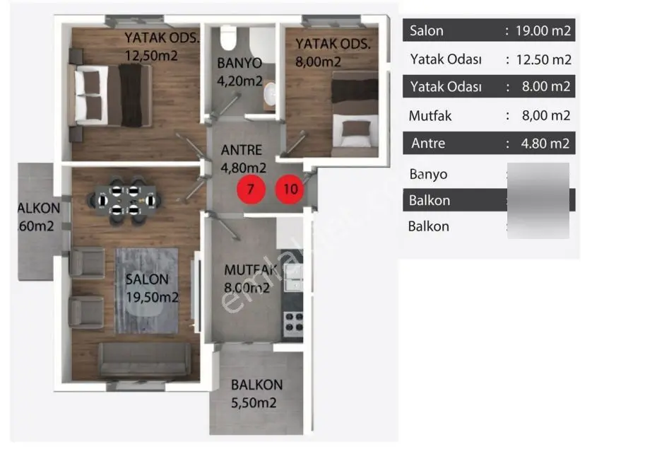 İzmit Gündoğdu Mah. Boğazova Cad.2+1 Sıfır Arakat Daire - Görsel 4