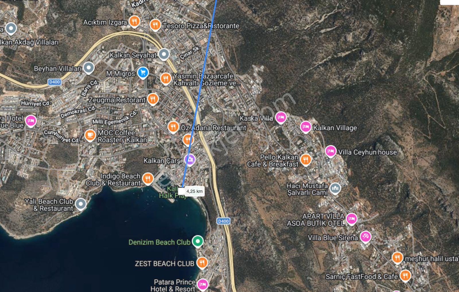 Kaş Kalkan İslamlar 23 Dönüm Valilik Onaylı Satılık Arazi - Görsel 2