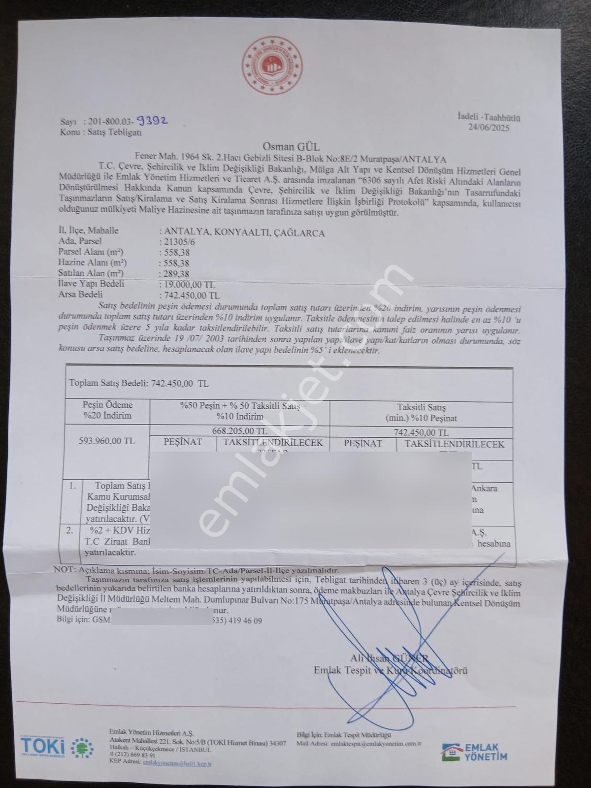 Antalya Konyaaltı Çağlarca Satılık Ev 2+1/270 M2 Arsa - Görsel 26