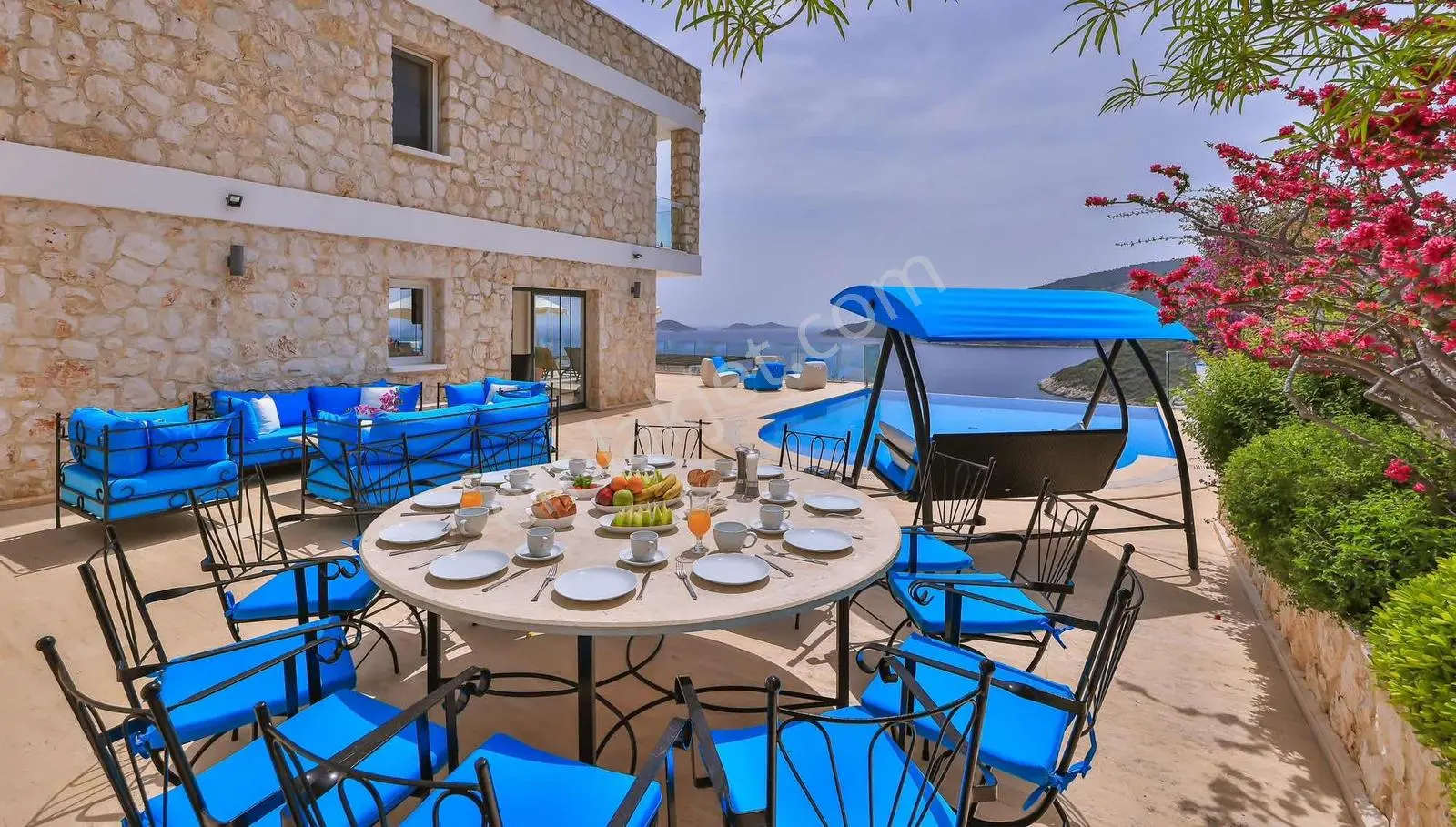 Kalkan Kalamar Koyunda Muhteşem Deniz Manzaralı Lüks 6+1 Villa - Görsel 2