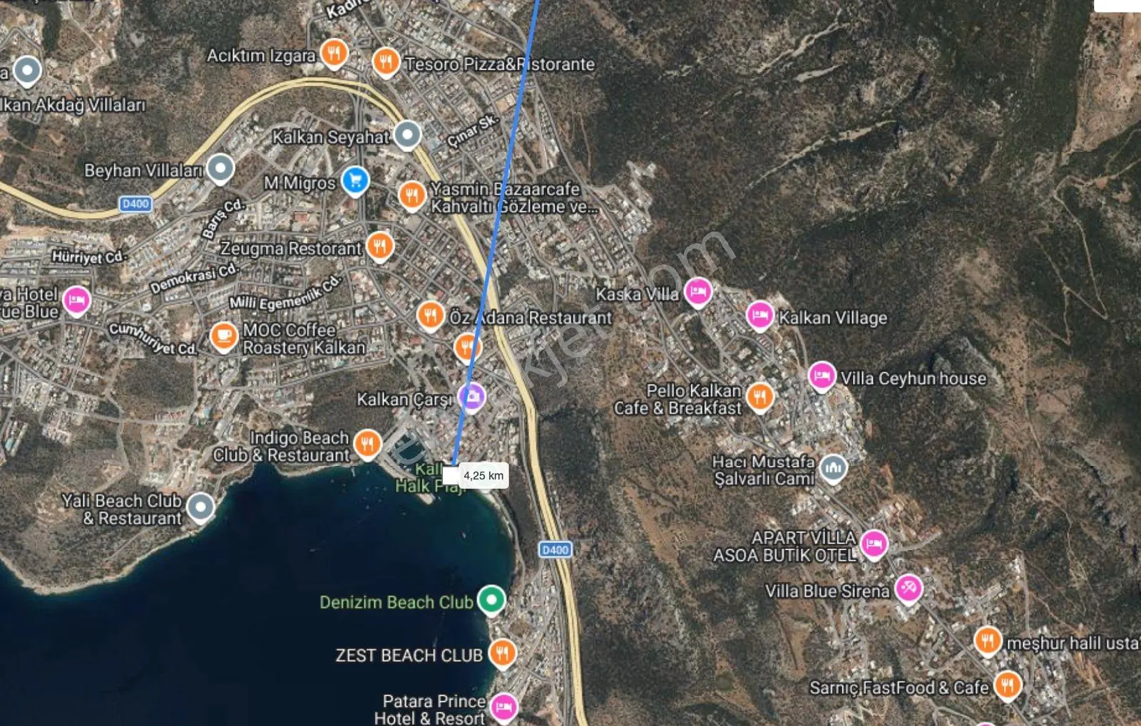 Kaş Kalkan İslamlar 23 Dönüm Valilik Onaylı Satılık Arazi - Görsel 2