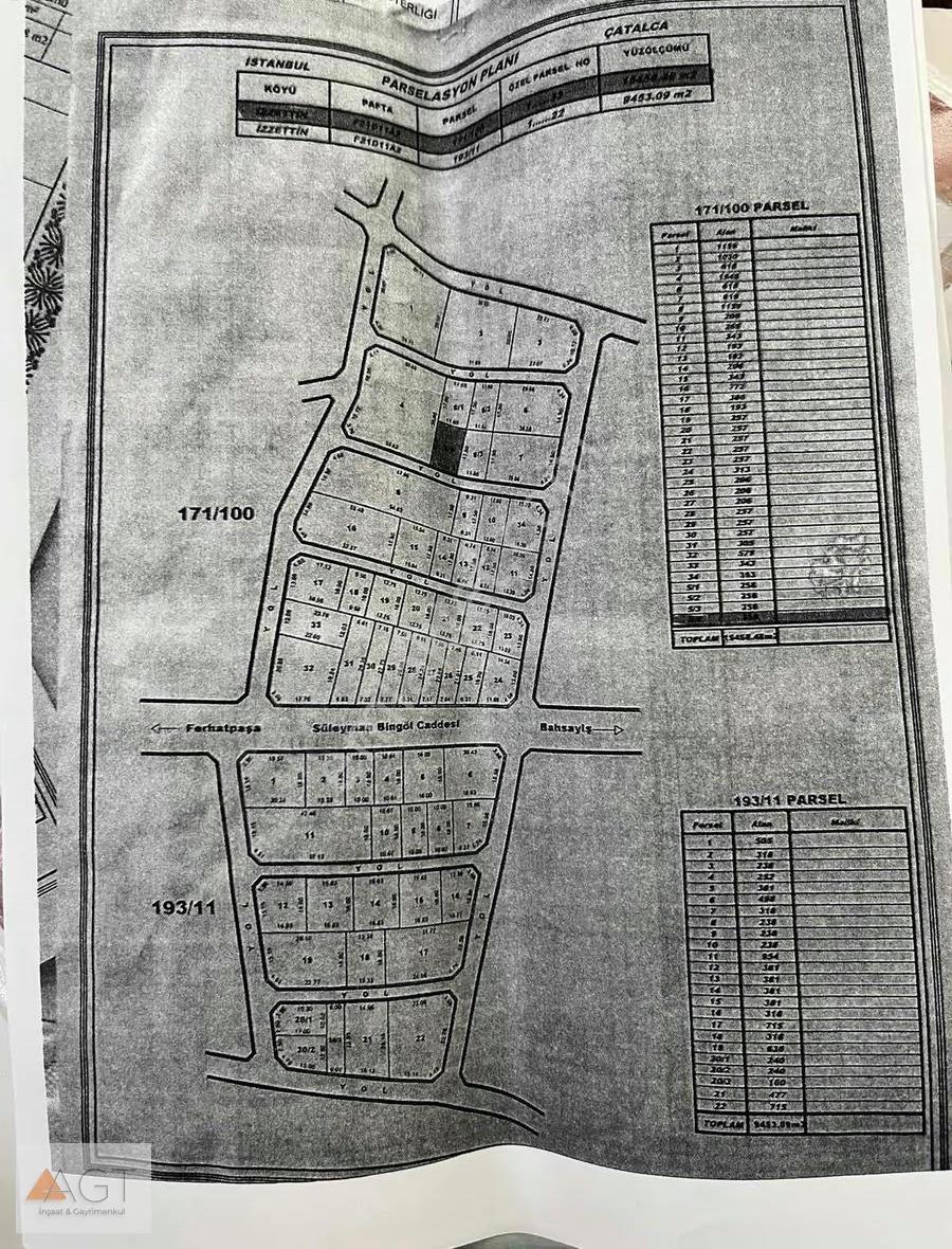 Agt'den Çatalca İzzettin Mah. Anayol Cepheli 313m2 Satılık Tarla - Görsel 12