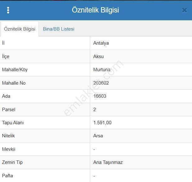 Antalya Aksu Murtuna Mahallesi 1591 M2 Satılık Ticari Arsa - Görsel 5