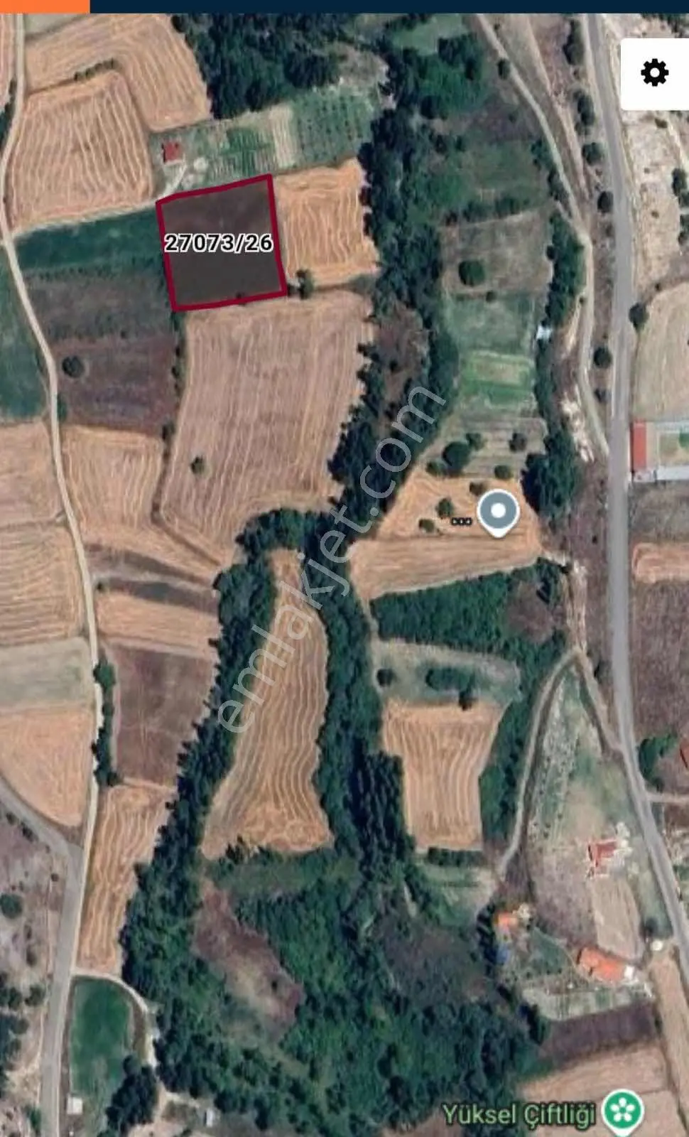 Mustafa Yılmaz'dan Aşağı Ilıca'da 3374m2 Tek Tapu Sulak Tarla - Görsel 3