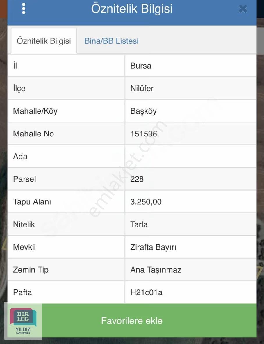 Dialog Yıldız / Başköy Mahallesi'nde Hisseli Satılık Tarla - Görsel 2