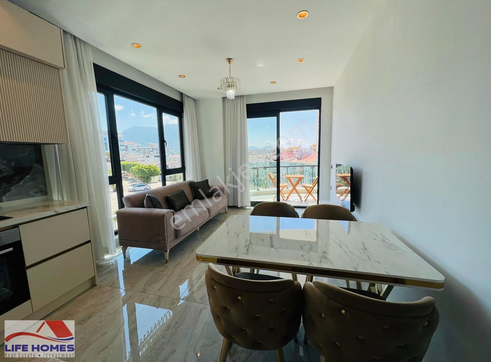 Alanya Tosmur'da Site İçi Lüks Kiralık 1+1 Daire (denize 100m) - Görsel 13