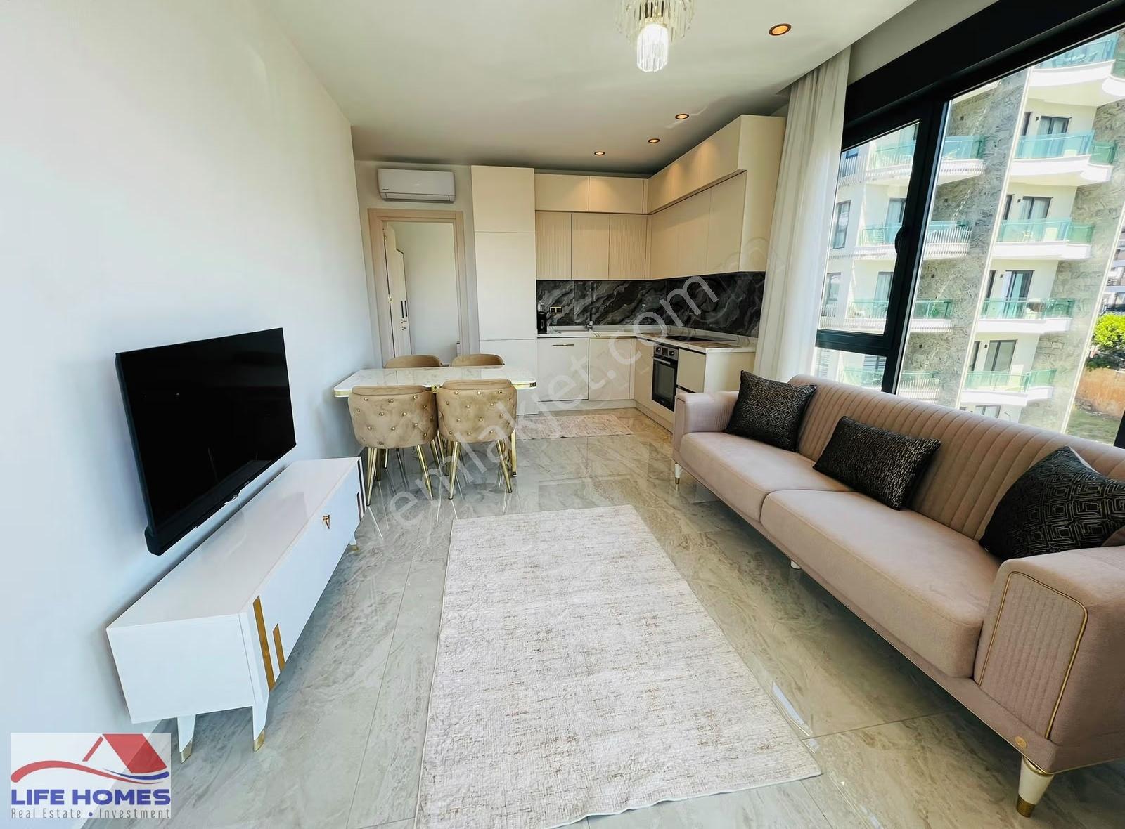Alanya Tosmur'da Site İçi Lüks Kiralık 1+1 Daire (denize 100m) - Görsel 33