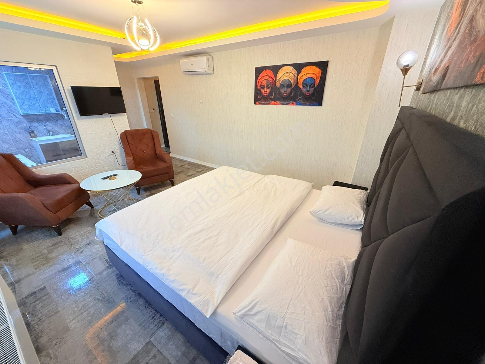 Demetevlerde Günlük Kiralık Ultra Lüks Jakuzili Sıfır Daire |otopark|klima|7/24 Hizmet| - Görsel 9