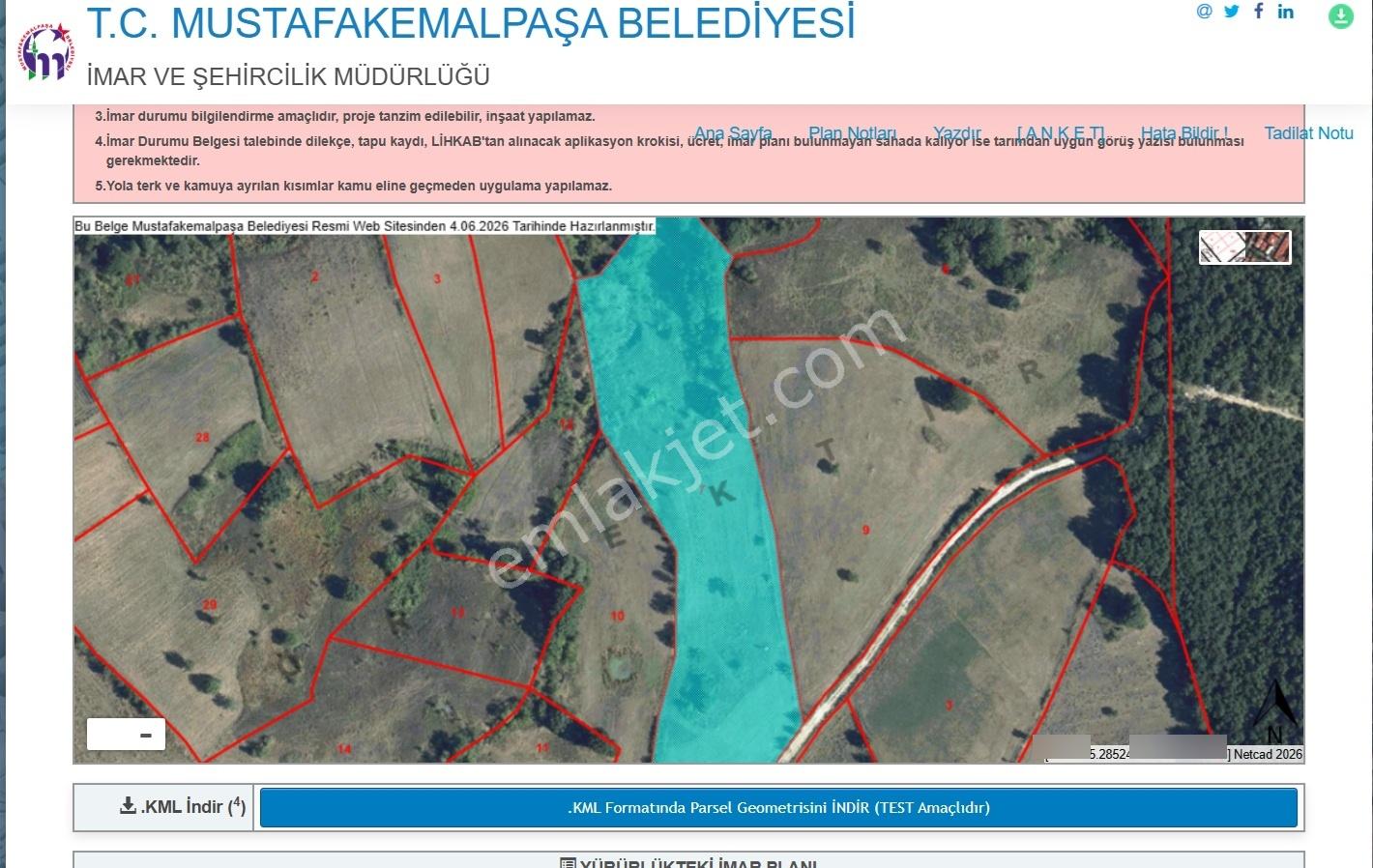 Bulrsadabul'dan Gündoğdu Mah. Resmi Yol .su Yanında Tarla - Görsel 6