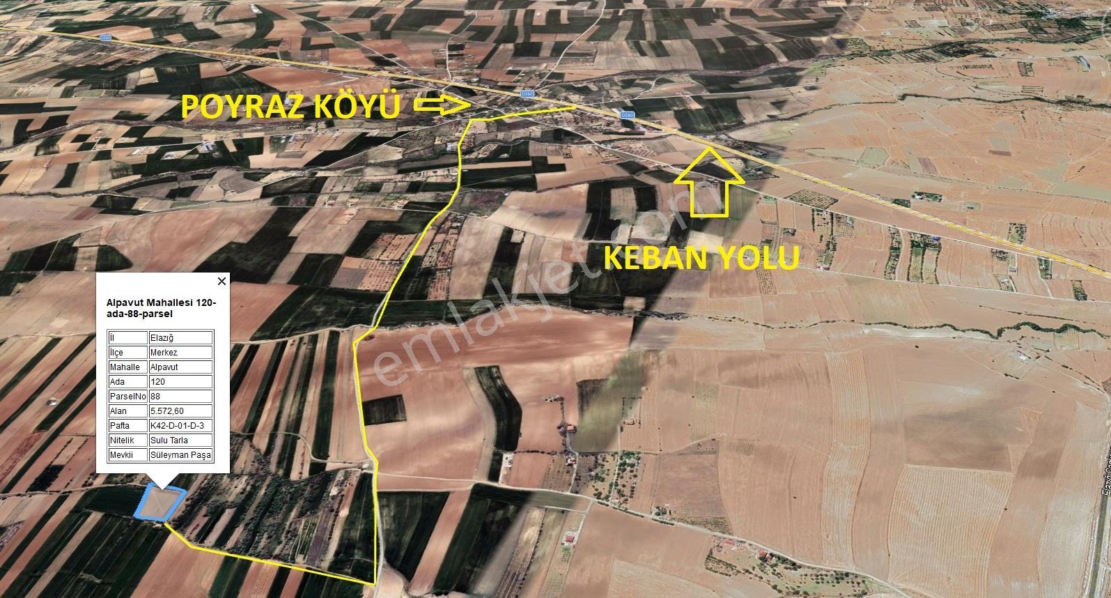 Larimar'dan Alpavut'ta Düzgün Şekilli 5.572 M2 Tarla - Görsel 5