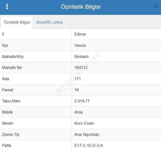 Cb Major 'den Edirne Havsa Bostanlı Köyü Satılık Köy İmarlı Arsa - Görsel 2