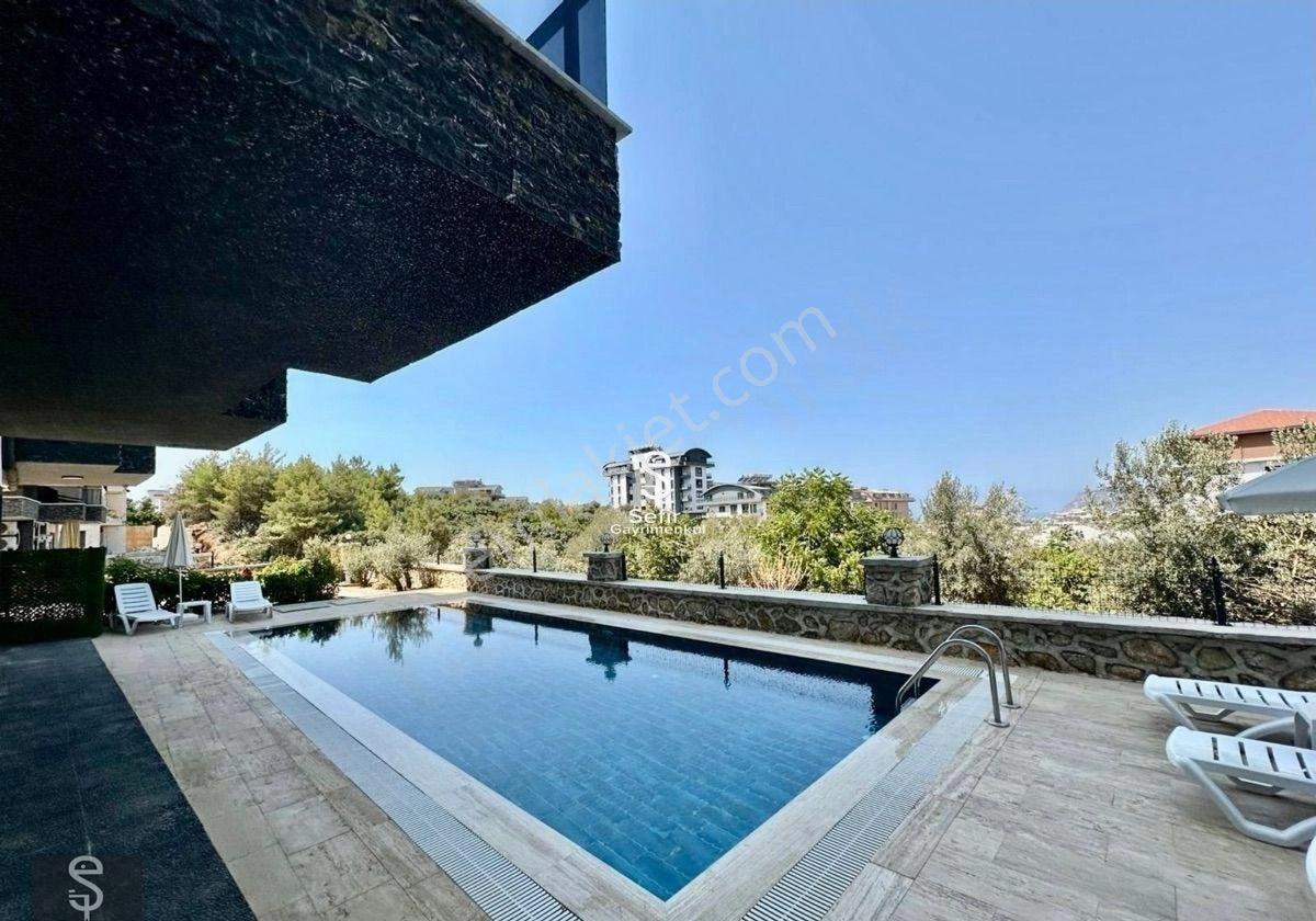 Alanya Oba'da Kiralık 2+1 Havuzlu Kale Ve Deniz Manzaralı Daire - Görsel 14