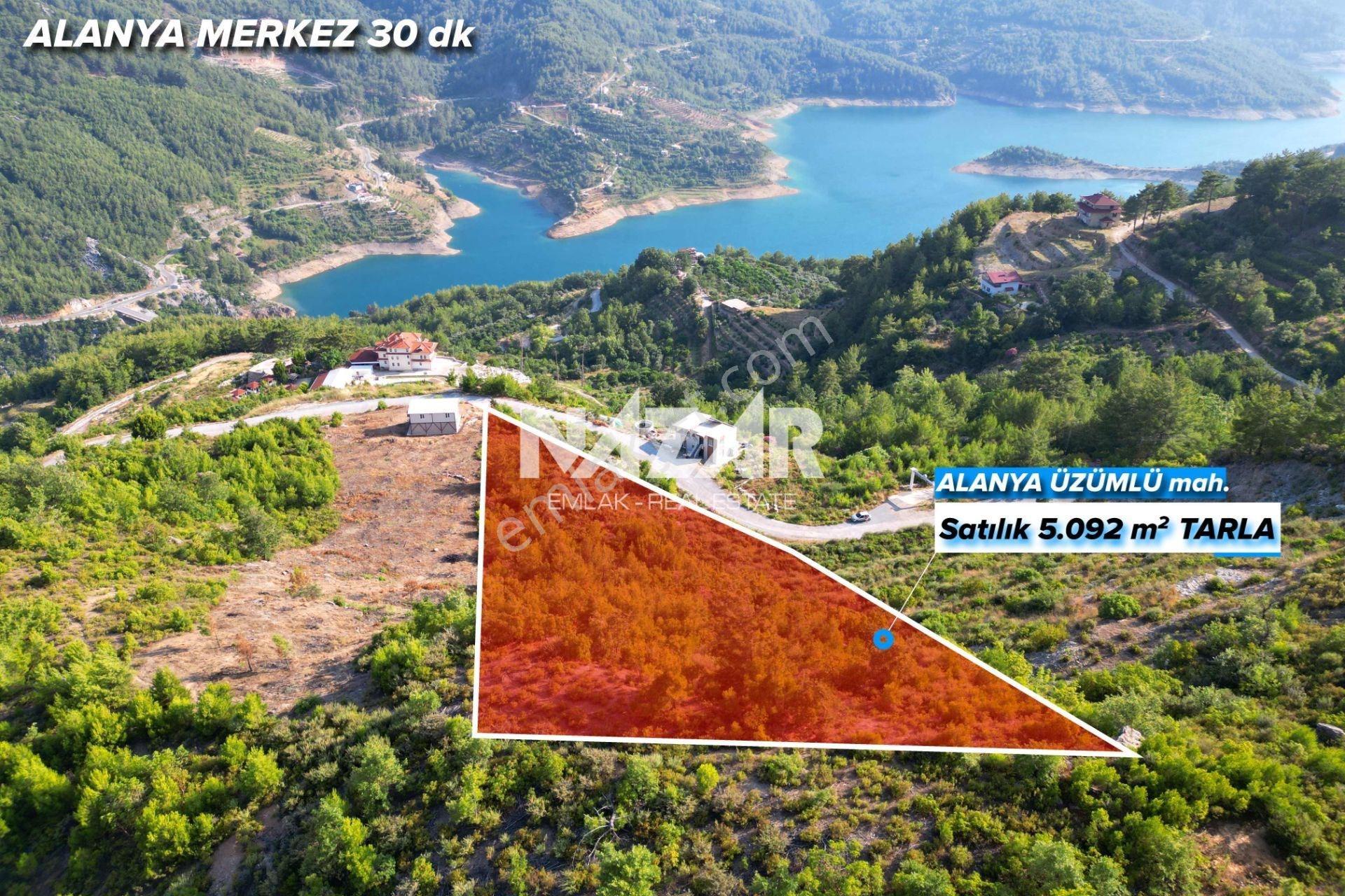 Alanya Üzümlü’de 5.092 M² Satılık Baraj Manzaralı Tarla - Görsel 2