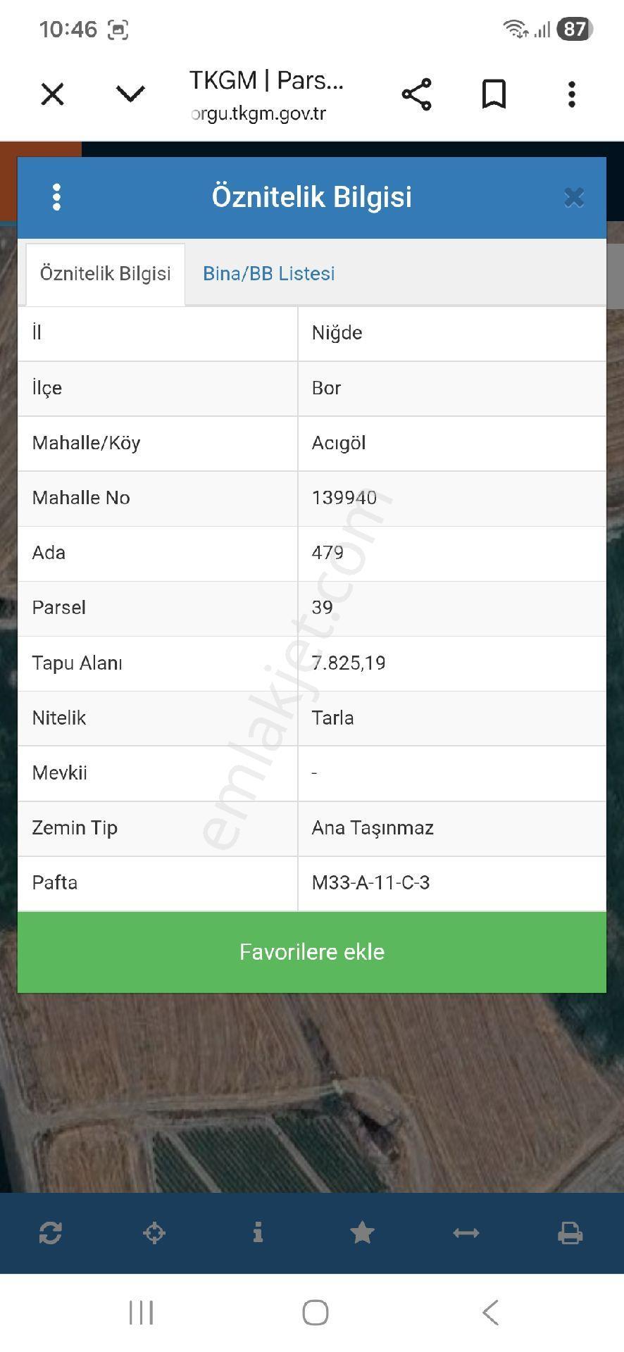 Niğde Bor Acıgöl Mahallesinde Satılık Tarla - Görsel 20