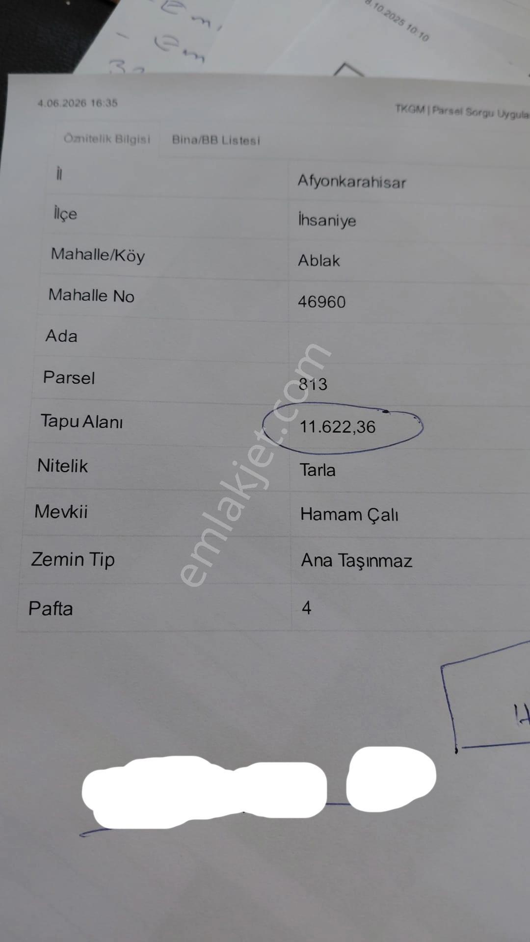 Afyon Tezcan Emlaktan İhsaniye Ablakta Tarla - Görsel 3