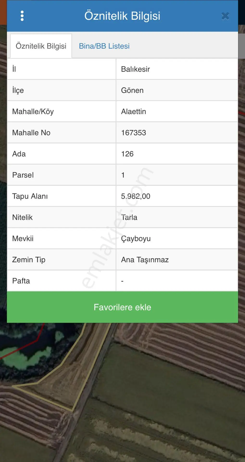 Gönen, Alaettin De Bir Yanı Gönen Çayı, Bir Yanı 250m Kadastro Yoluna Cephe Olan Satılık Tarla - Görsel 2